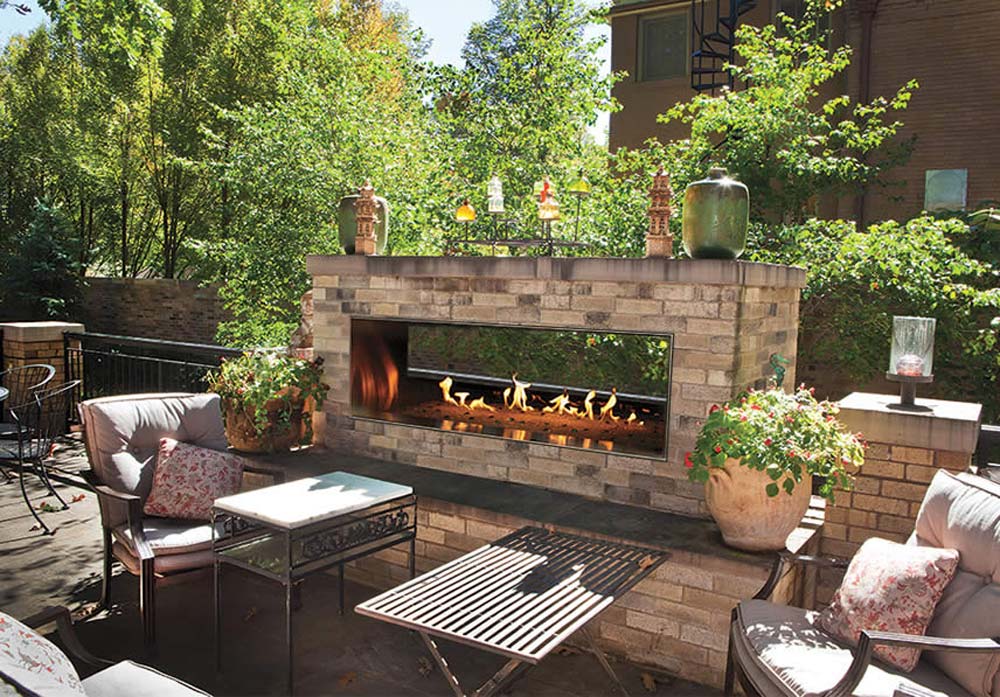 AH Carol Rose Outdoor Linear Fireplaces Featured