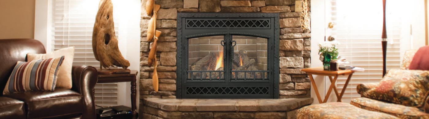 Fireplace Door Banner